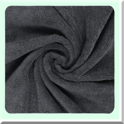UltraSoft QuickDry Cotton Bath Set - 4 Pack, 27x54 Inches, 600GSM, Lightweight & Highly Absorbent, Perfect for Daily Use (Grey)