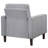 Harvey Grey Upholstered Tufted Accent Chair