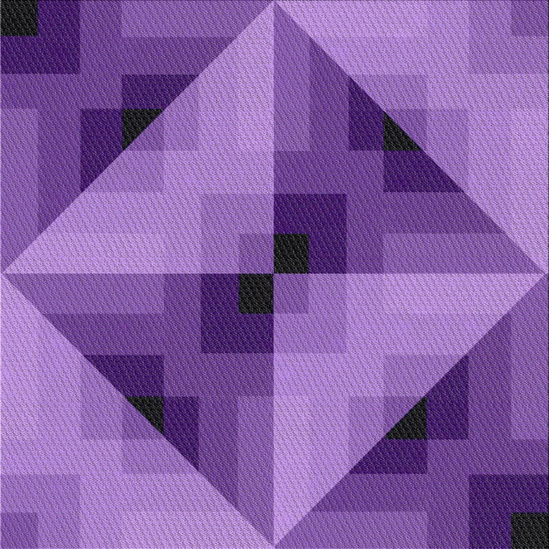 Tapis mauve à motifs/bleu marine Holte, Carré 3 pi