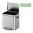 Trash Can, Rectangular Garbage Can With Soft-close Foot Pedal, Double Compartment Classified Garbage Can, Stainless Steel Trash Can With Metal Lid & Removable Inner Bucket-108367019