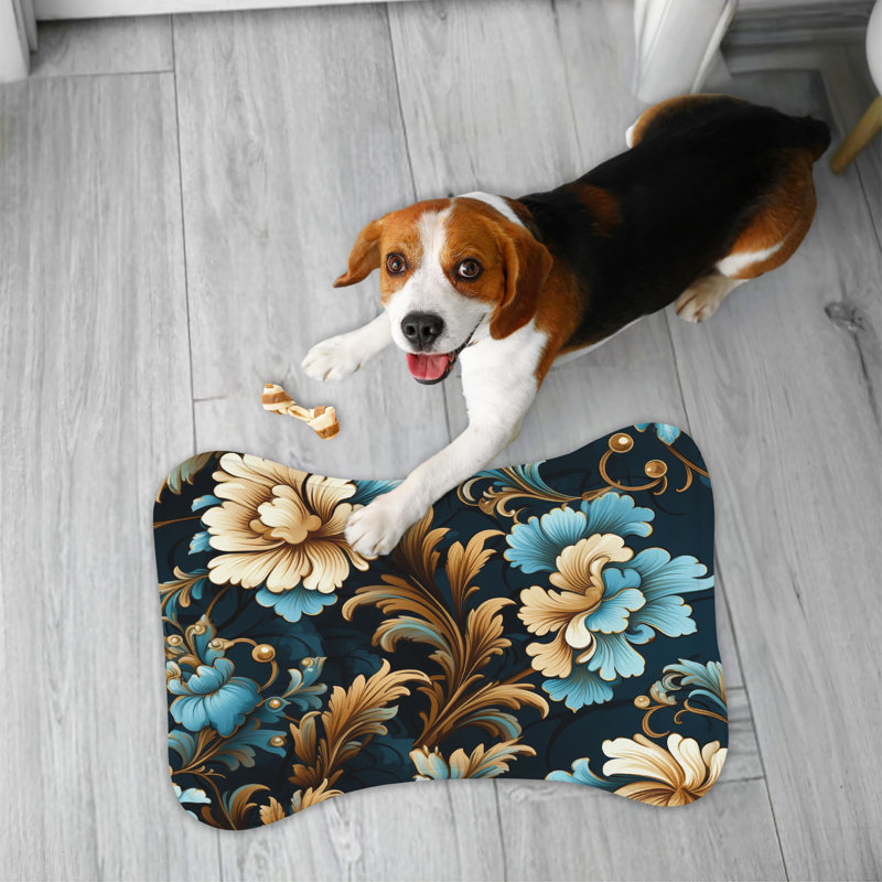 Elegant Baroque - 1 Piece Bone Shape Feeding Mat