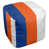 Bleu royal / orange / blanc sélectionné