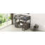 Lit mezzanine avec bureau en U, tiroirs et tablettes de rangement-1751927914-1751927909