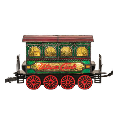 10.5" Long Traincar Lighted Sculpture