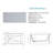 51" Solid Surface Matte Tub, Freestanding Solid Surface Resin Stone Bathtub, Solid Surface Matte White Soaking Tub,Free Standing Tub with Overflow and Pop-up Drain, Matte White