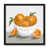Toile avec cadre espresso
