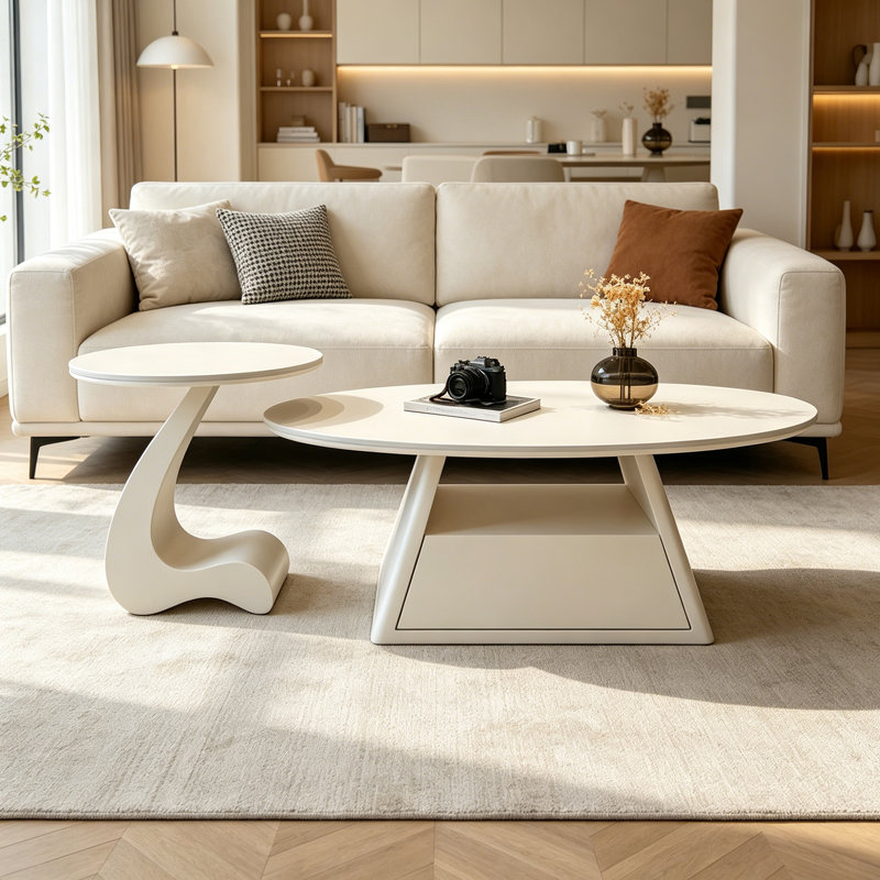 Bever, H 15,74 po x L 51,18 po x l 27,55 po, Blanc