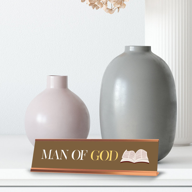 Enseigne de bureau «Man of God»