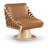 Quinton Vegan Leather Swivel Accent Chair-90995856-90995857