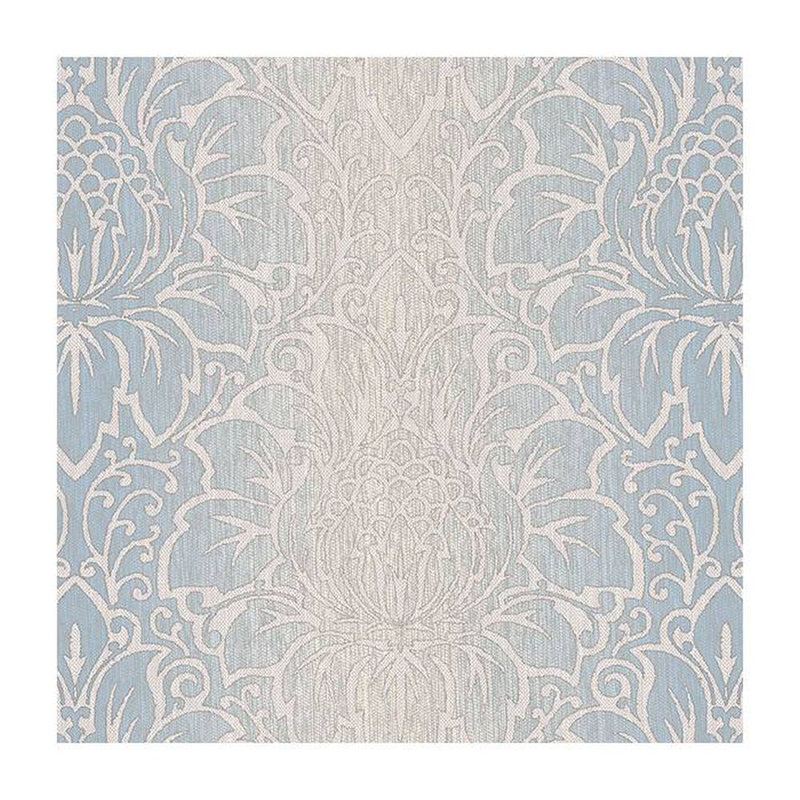 Rouleau de papier peint damassé Dines, Bleu pâle