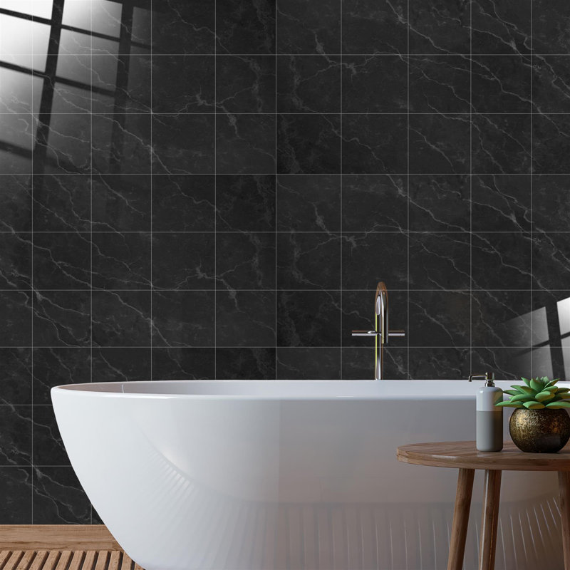 Brizia 38.71cm W x 38.71cm L Vinyl Peel and Stick Mosaic Tile