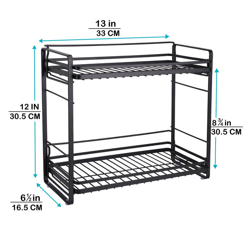 Tarawa Freestanding Shower Caddy, Black