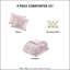 Édredon ultra doux en forme de cœur métallique double / grand, rembourré, lavable à la machine, lavable, ULM