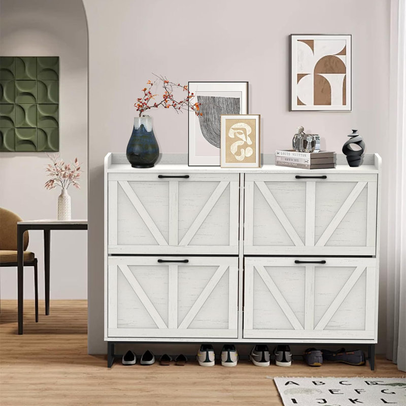 Narrow Hidden Shoe Cabinet
