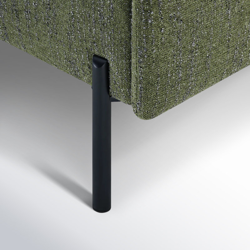 Fauteuil Moab, Chenille vert forêt doux