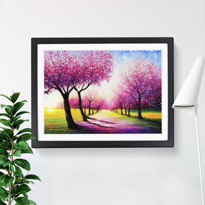 Cherry Blossom Tree Park Vol.2 - Single Picture Frame Painting