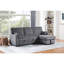 Canapé-lit modulaire en tissu gris foncé Emmy