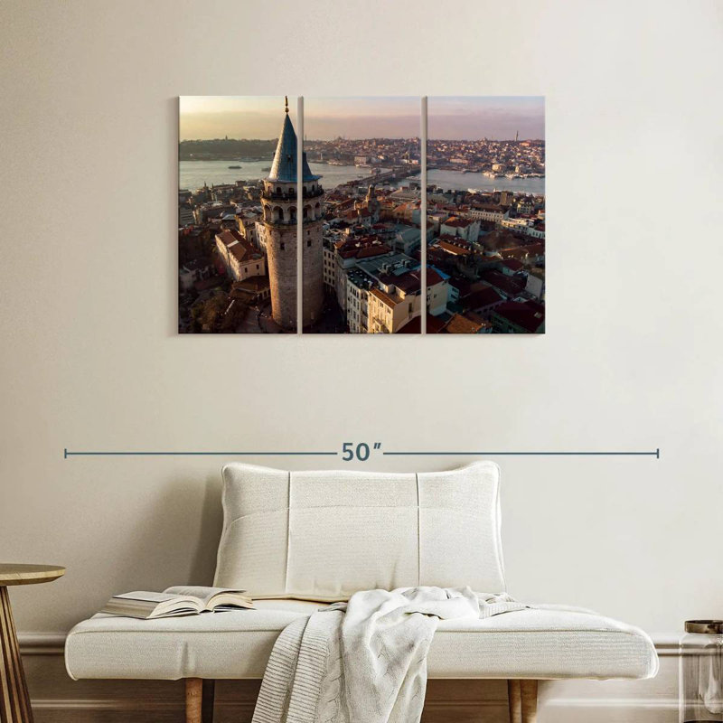 Paysage urbain Turquie, H 24 po x l 38 po
