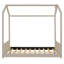 Twin Size Velvet House Bed Wood Bed-1739910524