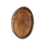 Teak Wood Bowl Wall Art, Metallurgy Edge-1478897030