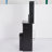 29.2" Small Space Left Drawer Desktop Vanity Table + Cushioned Stool-1257987545