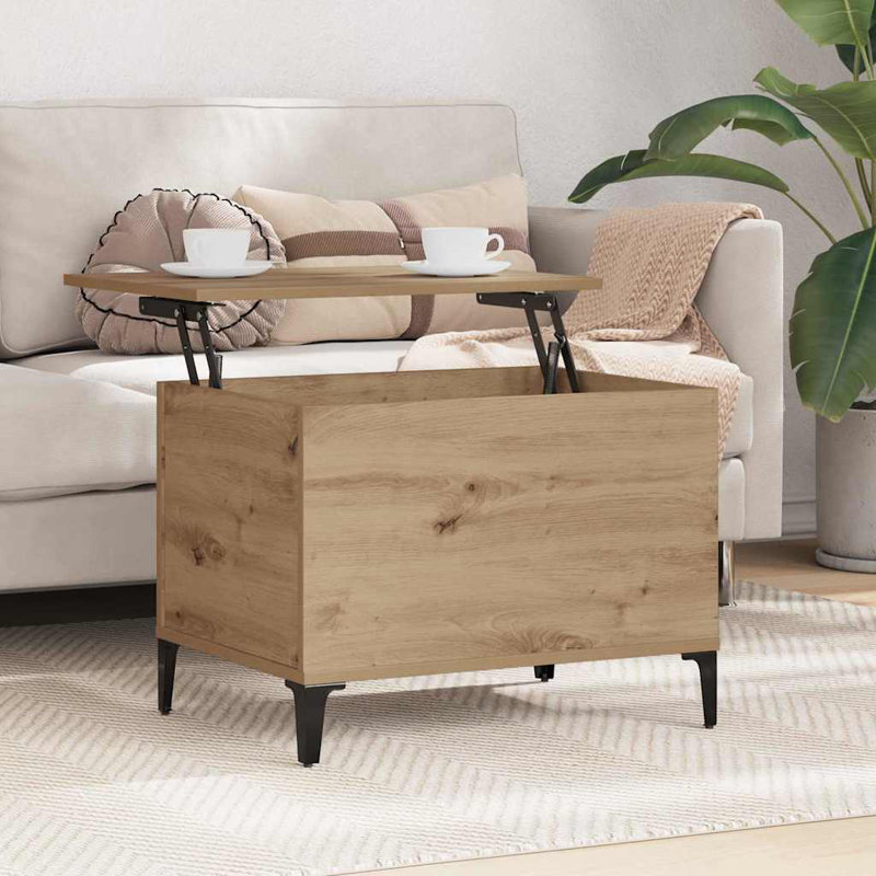 Lift Top Coffee Table with Storage, Artisan Oak