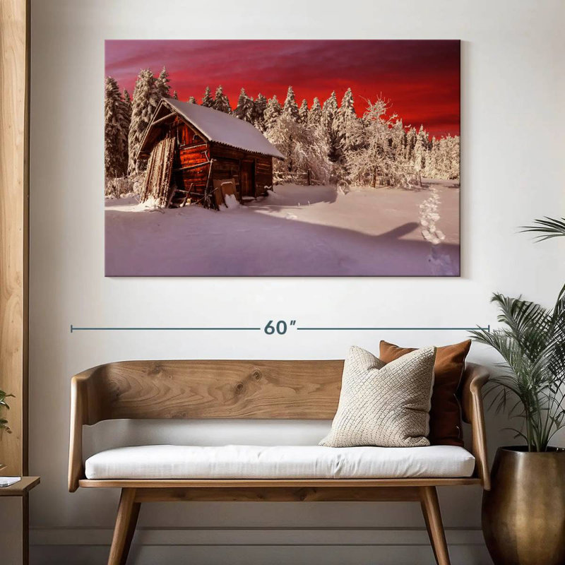 Lilie rustique chalet d'hiver, H 34 po x l 51 po