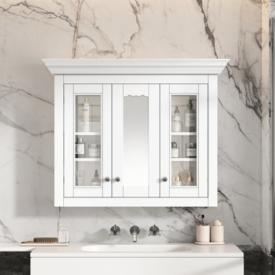Armoire de salle de bain murale avec miroir