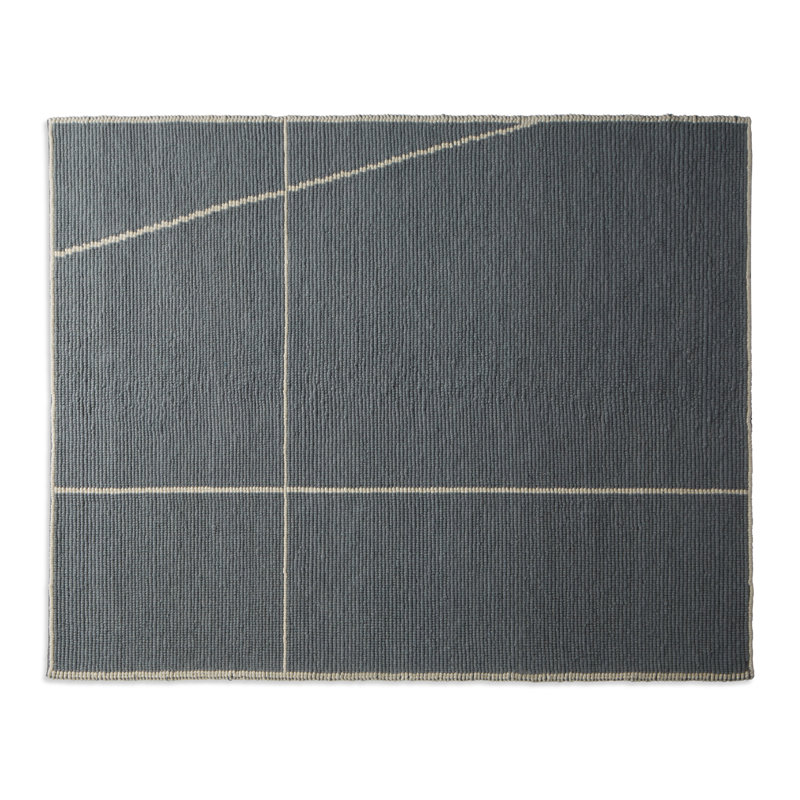 Collet Rug in Haze/Ivory, Rectangle 8' x 10', Gray/Ivory