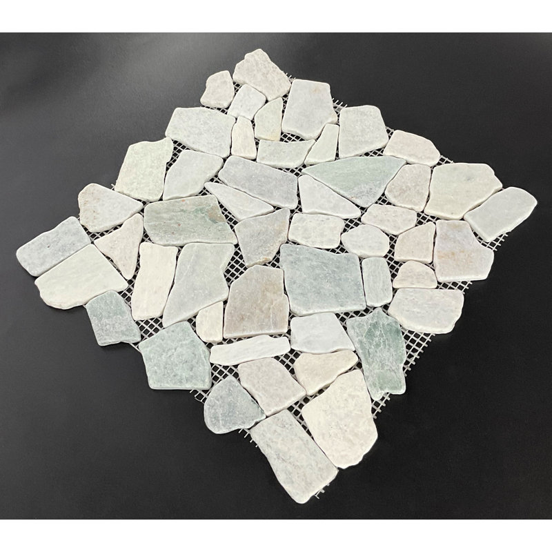Carreau de mosaïque 12,5 "x 12,5", Vert Ming