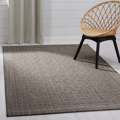 Tapis en sisal et en jute à tissage jacquard Nigella