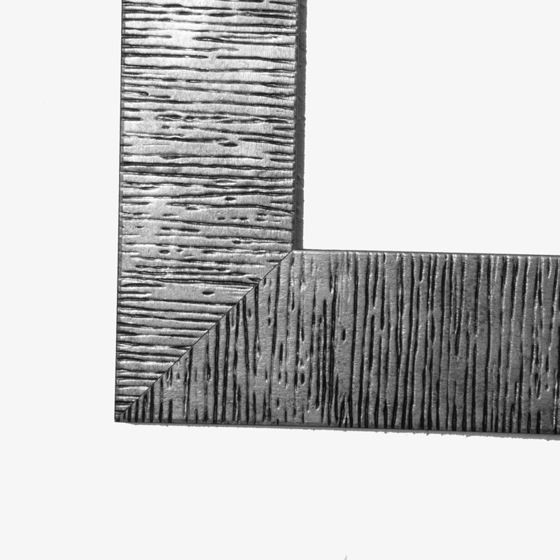 Miroir rectangulaire en bois Colona, H 64 po x l 28,5 po, Argent