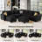 Shavera 8 - Piece Velvet Sectional Sofa Livingroom Coner Couch with 2 Storage Ottomans-1857524872