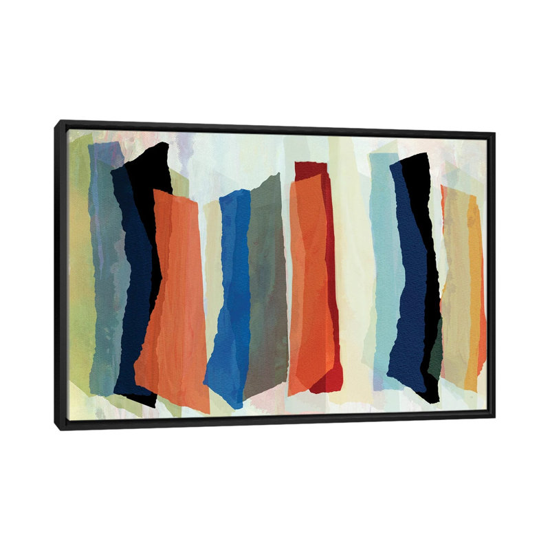 Scattered Rainbows - Framed Wall Art Print, 26" H x 40" W, Black, Framed Print without Mat