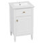 Meuble-lavabo de 20 pouces avec lavabo, pieds en bois massif, tablette réglable, tiroir inclinable, boutons en alliage de zinc, armoire autoportante moderne, meuble-lavabo-420513051