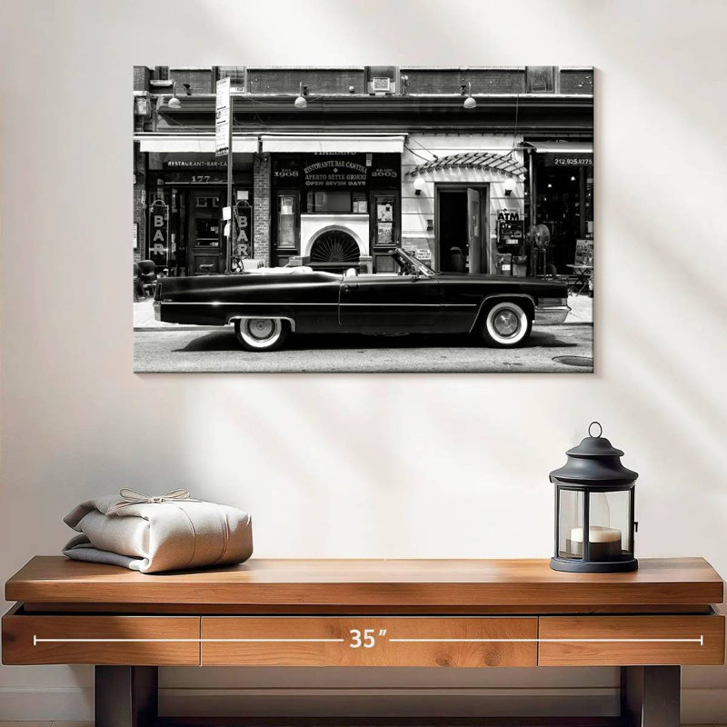 Mehar noir Cadillac, H 16 po x l 24 po