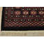 Tapis oriental noir en laine noué à la main 6 pi 4 po x 9 pi 2 po Bokhara