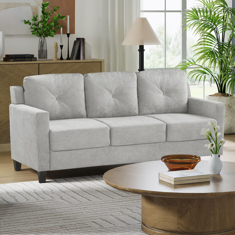 Keeler Uphostered Sofa , Taupe