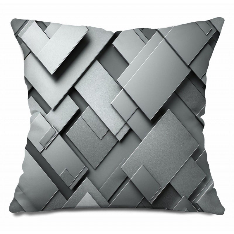  Reversible Throw Pillow, 16"H x 16"W