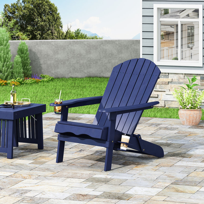 CHAISE BIRBON ADIRONDack, chaise, Bleu