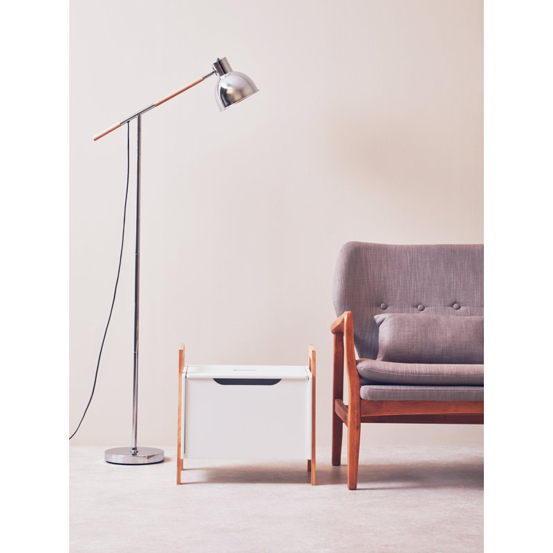 155cm Chrome Column Floor Lamp