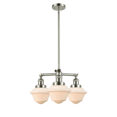 Lustre classique 3 lumières à abat-jour Baptiste