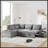 107'' Modular Sectional Pull-Out Sofa