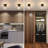 Rula Crystal Semi Flush Mount Ceiling Light Fixture Black