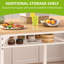 Extendable Unfinished Metal Base Dining Table-800564137-800564136