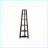Bookshelf, Corner 5 Tier 72” H Modern Espresso Bookcase | Espresso | Particle Board-1141618825