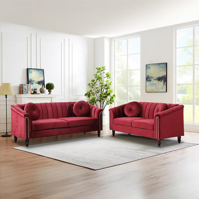 2-Piece Living Room Sofa Set by House of Hampton