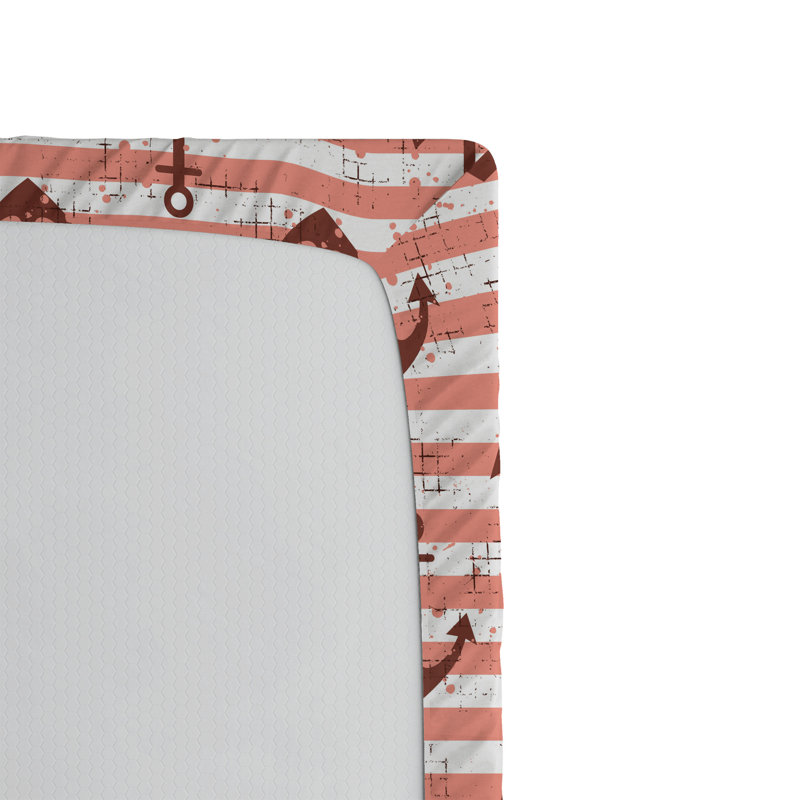 Ensemble de 2 drap-housse Ambesonne Anchor, Drap-housse de taille simple