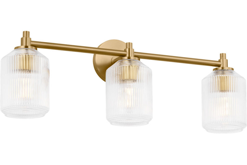 Barstow Bath, 9" H x 25.5" W x 6.125" D, Burnished Brass