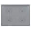 Lit escamotable double pleine grandeur, gris